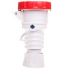 Gniazdo przenośne 5P 16A 400V czerwone IP66/IP67/IP68/IP69 6H IEC 309 HP GW62031H /opak. 25/