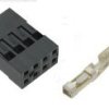 JS-D-08/5 Złącze do listew PH 2.54 mini-latch zaciskane na kable 2x4pin - 8-stykowe ( + terminale) - komplet 5 sztuk