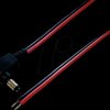 DC connection cable, plug, 2.1 mm, angled, 2.0 m