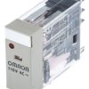 Przekaźnik mocy 110V ac DPDT Omron 5 A, Wciskane 5556Ω Wciskane