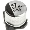 Aluminiowy kondensator elektrolityczny 47μF 35V dc SMD Panasonic roztaw: 1.8mm 6.3 (Dia.) x 5.8mm