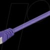 93666 Cat.6a high-quality patch cable, violet, 0.5M