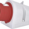 16A, 400V, 3P+N+PE,Wtyk odbiornikowy stały ze zwrotnicą faz IP44 EPO 1653 004482064
