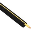 Listwa szybki montaż z taśmą samoprzylepną LSM 9x16mm czarna 1,15m 8 sztuk AKS