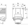 Wtyczka izolacyjna odbiornikowa 16A/3/250V IP67 3624-230 TAREL