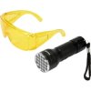 Vorel-82756 Zestaw latarka UV 21 LED i okulary