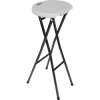 Perel FP145 bar stool Polyethylene Steel White Dining Chairs & Stools