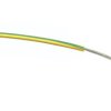 Przewód jednożyłowy linkowy, 0,5 mm², 16/0,2 mm, 20 AWG, PVC, 1 kV AC, Zielony/Żółty, dł. 100m, RS PRO
