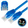 Patchcord UTP kat.5e kabel sieciowy LAN 2x RJ45 linka PVC niebieski 0,25m NEKU