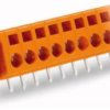 Connector, 10 pole, pitch 5.08 mm, straight, orange, 231-640/017-000