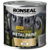 Ronseal 39402 Direct to Metal Paint Gold Satin 250ml