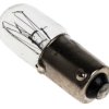 Oświetlenie wskaźnika 240 V BA9s bezbarwna 3.8 lm RS PRO rozmiar T3 1/4