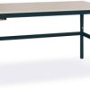 Manuflex LC1913.7016 ESD Stół roboczy ESD CANTOLAB standard z płytą kauczukową, szer. X gł. X wys. = 1600 x 800 x 762-78