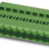 Pin header, 3 pole, pitch 5.08 mm, straight, green, 1823396