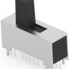 Slide switch, On-On-On, 4 pole, straight, 0.3 A/125 VAC, 1825204-3