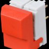 Push button, switching voltage: 24 V, red