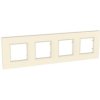 UNICA QUADRO Ramka 4 poczwórna pearl MGU4.708.35 SCHNEIDER ELECTRIC