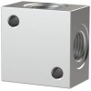 Cross distributor, L 40 mm, 12 bar, aluminum, for pipe systems, 129679