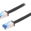 Cq7093s Patch Cord S/Ftp 6A Linka Cu Pe Czarny 10M 26Awg