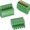 Socket header, 3 pole, pitch 3.81 mm, straight, green, 691368300003B