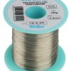 Lut bez ołowiu średnica 0.3mm Weller 0% Pb temp. topnienia +217 → +221°C 100g 0.5% Cu 96.5% Zn 3% Ag