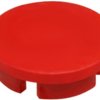 Front cap, Ø 28 mm, red, for rotary knobs, 4312.0021