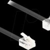 88039 Telephone cable, RJ45 plug > RJ11 plug, black, 10 m