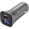 VOLTCRAFT VC-13990870 Car USB Charger Silver-black 38W 1xUSB-A 1xUSB-C