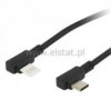 Kabel WT USB - WT USB typ C czarny 1m (2.0) kątowy