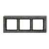 Deco Ramka Uniwersalna Potrójna - Beton (Ramka: Antracytowa Spód: Czarny)...