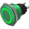 EAO 82-6851.1134 Illuminated 22mm Green Flush Green 24V Solder Terminals