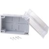 Branching box, 200 x 160 x 102 mm, no. of entries: 10, light gray/transparent, IP65, 504190