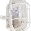 Lampa sufitowa, zewnętrzna, Zewnętrzna lampa ścienna Deko Light Syrma Oval Weiß 401011 IP44