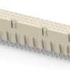 Female connector, type C, 96 pole, a-b-c, pitch 2.54 mm, solder connection, straight, gold-plated, 284308-E