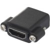 SpeaKa Professional SP-12883616 HDMI Adapter Socket to Socket Black Screwable