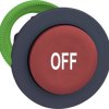 Schneider Electric ZB5FL435 ZB5FL435 Element czołowy dla przycisku płaski, resetowalny (Ø) 30.5 mm OFF ciemnoszary, czer