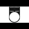 Szyld opisowy 45x30mm do etykiet 24,6x11,4mm czarny 22mm prostokątny 024315