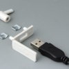 USB cover, PP, (W x H) 35 x 13 mm, light gray, A9320107