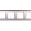 VENA Ramka poczwórna aluminium 514084