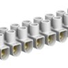 Lustre terminal, 12 pole, 4.0 mm², clamping points: 12, white, screw connection, 32 A, 2056070