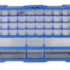 Organizer ścienny z 46 szufladkami niebieski