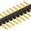 Pin header, 10 pole, pitch 2.54 mm, straight, black, 10050245