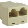 PRZEJŚCIE GNIAZDO RJ45 / 2X GNIAZDO RJ45 8P8C (ZLTEL RJ45-2XRJ45)