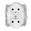 Mini Mechanizm Gniazda Podwójnego Do Ramki Z Uziemieniem 2X(2P+Z) (Bez...