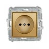 ICON Mechanizm gniazda pojedynczego bez uziemienia 2P (przesłony torów prądowych) złoty 29IGP-1p