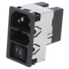 Złącze Zasilające Ac Gniazdo Męskie 4A 250Vac Iec 60320 Kmf Kmf1.1143.11