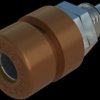 4 mm socket, screw connection, mounting Ø 8 mm, CAT O, brown, 930166105