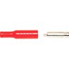 Mueller BU-P5168-2 Jack Plug Red 4mm Banana Socket Insulated PVC 1pc