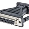 Przejściówka D-sub, 9-pinowe (szeregowe) męskie na D-sub, 25-pinowe żeńskie, RS PRO