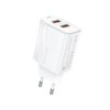 Ładowarka sieciowa 2.4A 12W 2xUSB Biała